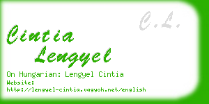 cintia lengyel business card